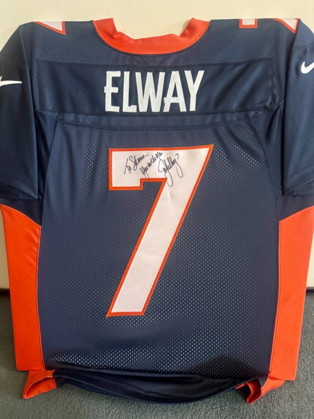 🏈 John Elway Signed 1990s Nike NFL Pro Line Broncos Jersey Vintage XL - Picture 2 of 13